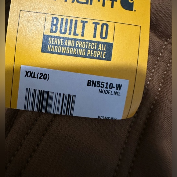 Carhartt Women’s Relaxed Fit Joggers In Carhartt Brown New With Tags Size XL - Picture 3 of 3